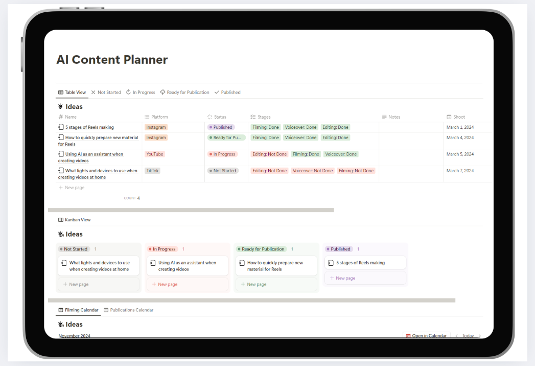 AI Content Planner